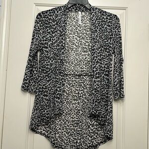 Leopard Print Flowy Sheet Jacket